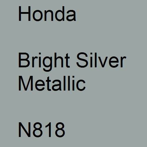 Honda, Bright Silver Metallic, N818.